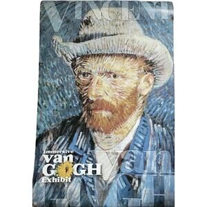 Vincent Van Gogh Poster Immersive Exhibit 24x36 Blue Tones Portrait Never Used